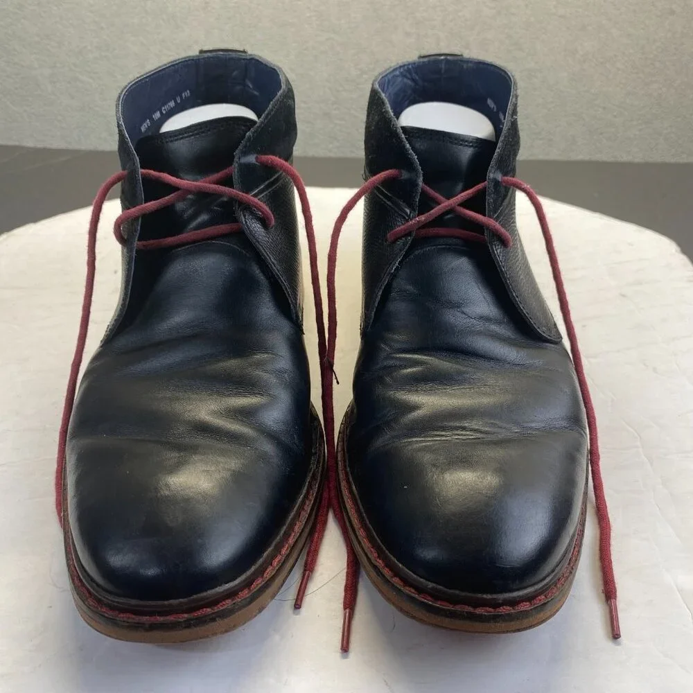 Cole Haan Men's US‎ 10M Black Leather Chukka Desert Ankle Casual Boots C11766